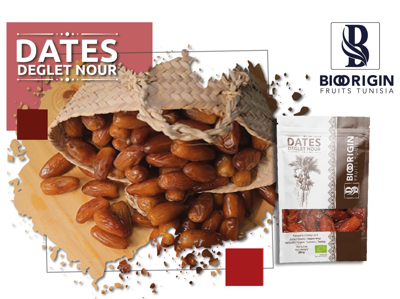 Dattes Standard Deglet Nour – Dattes biologiques tunisiennes